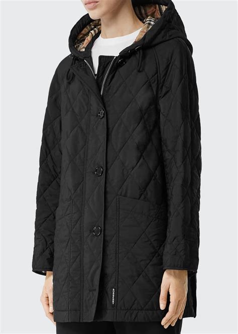 burberry roxwell long quilted jacket|Burberry cashmere jacket.